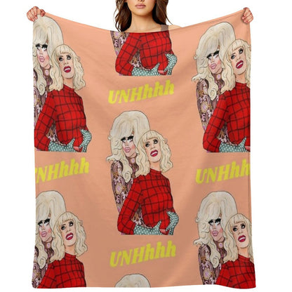 Trixie And Katya Throw Blanket