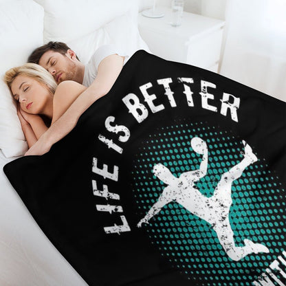 Handball Vintage Throw Blanket