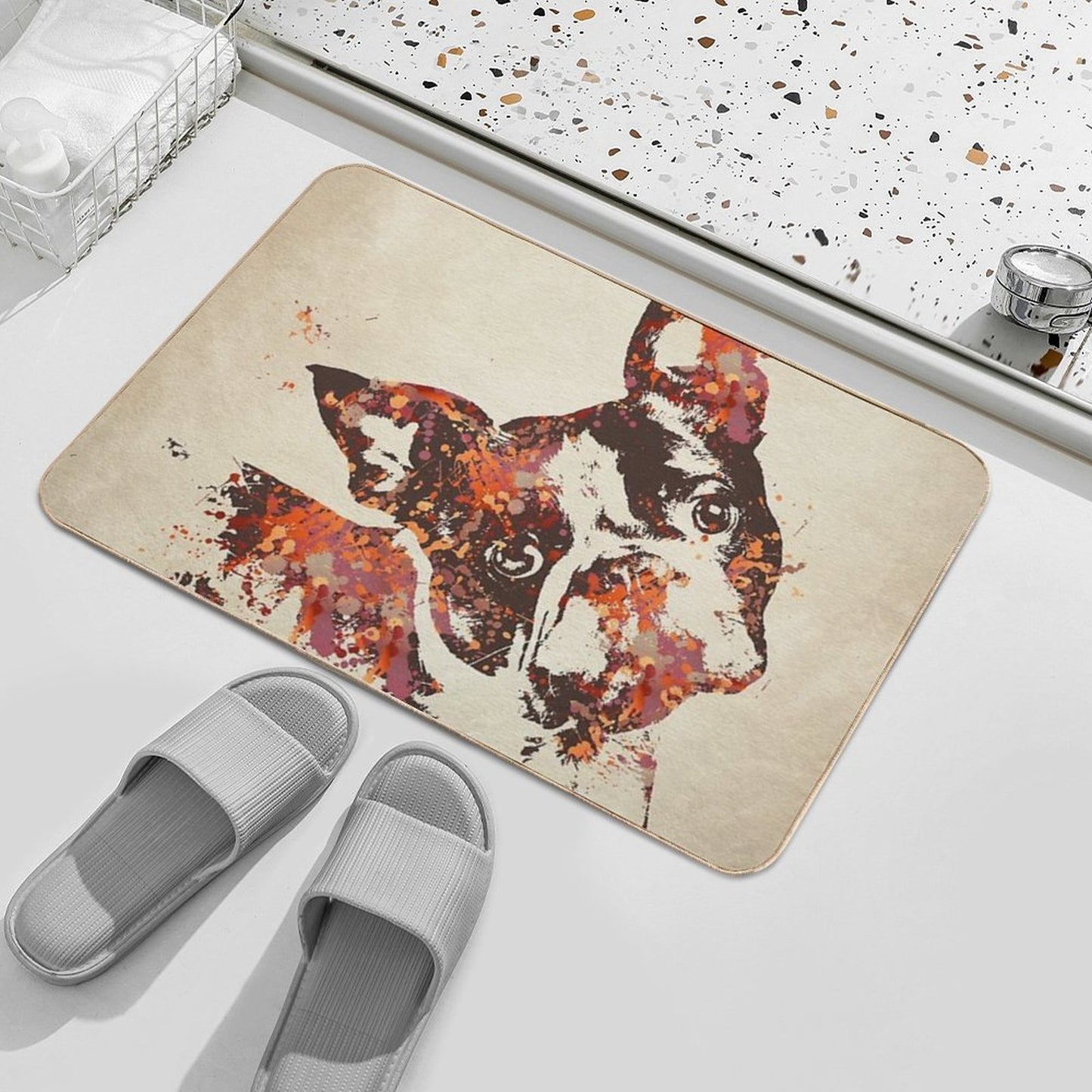 Boston Terrier Bath Mat