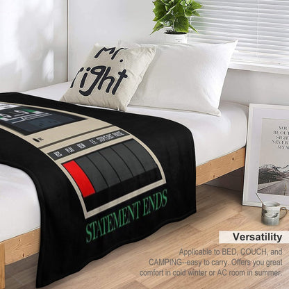 Statement Ends Throw Blanket