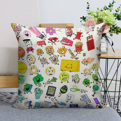 BFB And TPOT Full Cast Print Linen Throw Pillow Cover
