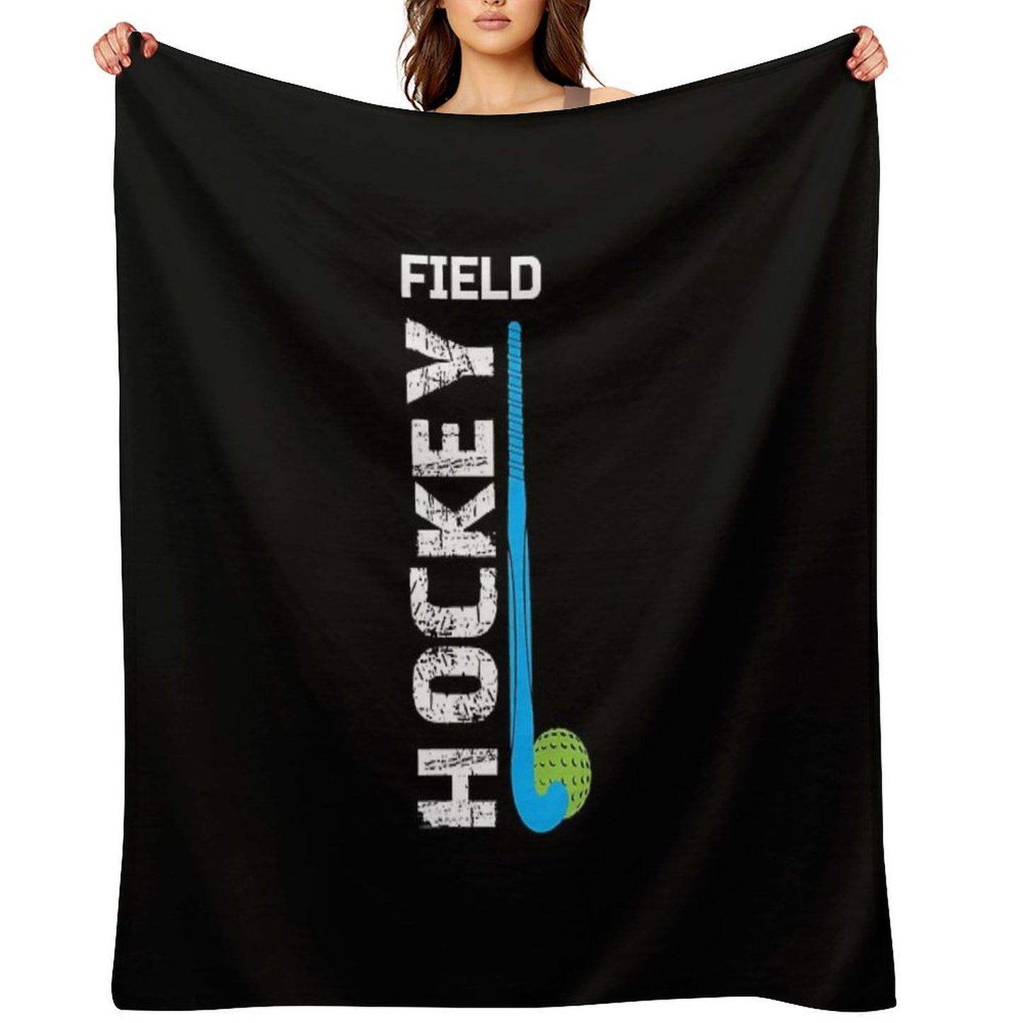 Field Hockey Gift, Field Hockey For Girls, Field Hockey Shirt For Boys Throw Blanket