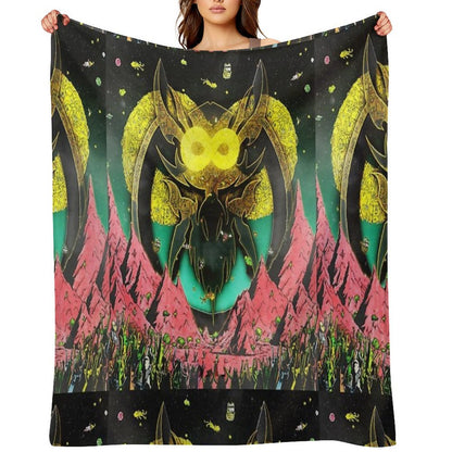 Dance Gavin Dance Merch - Mothership - Dance Gavin Dance -Mothership - DGD Throw Blanket