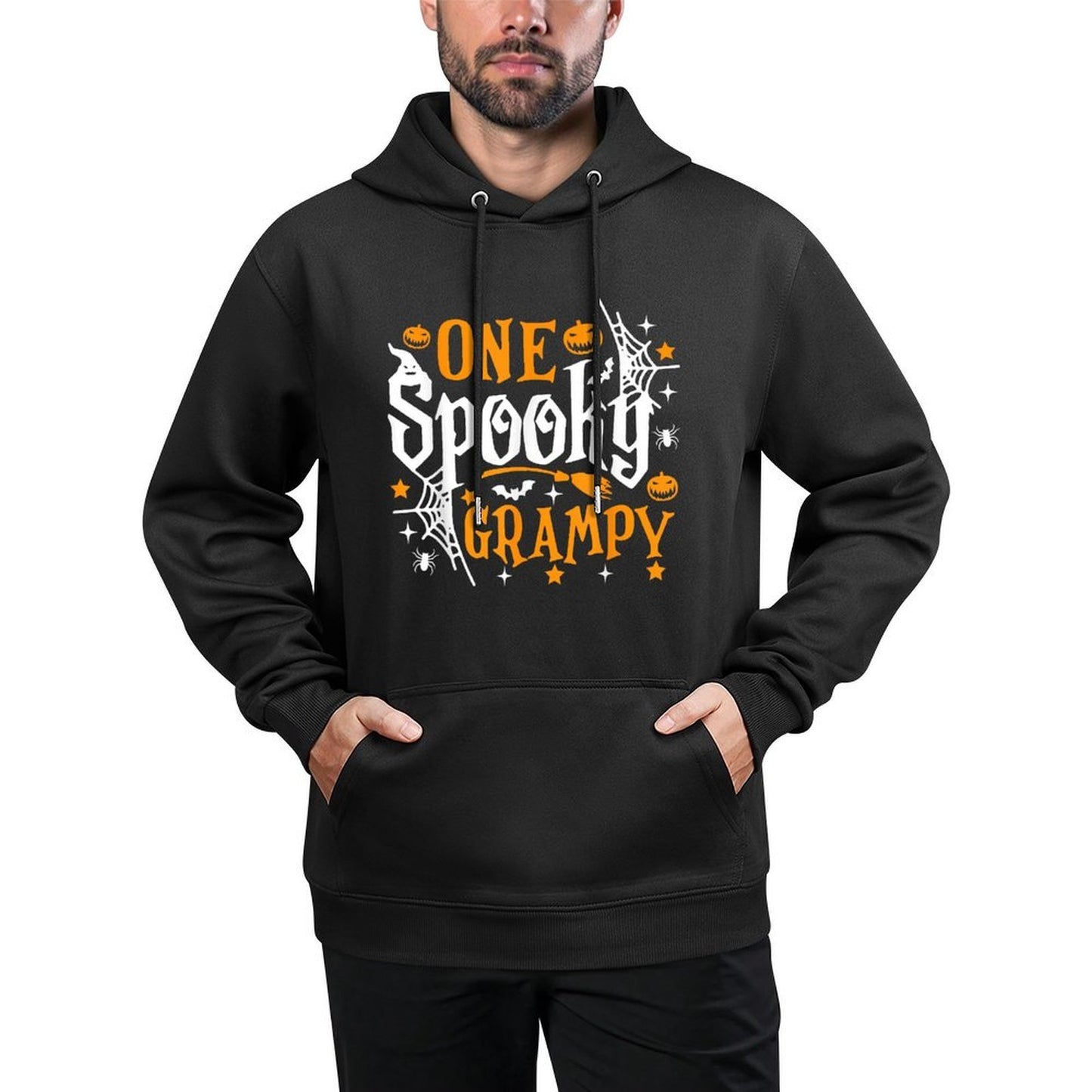One Spooky Grampy Funny Halloween Spooky Grandpa All-Day Comfort Hoodie