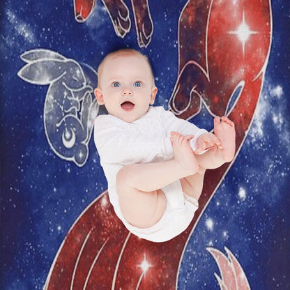 Sleeping Moon Throw Blanket