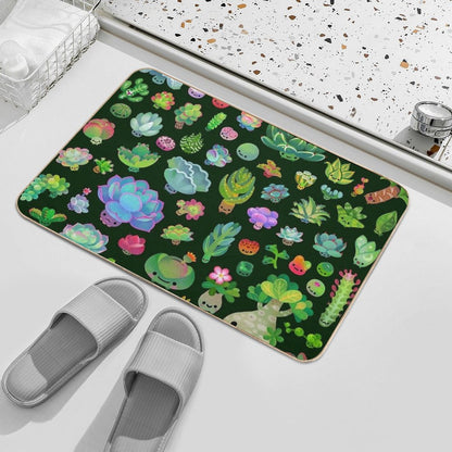 Baby Succulents - Mix (darl)  Versatile Bath Mat