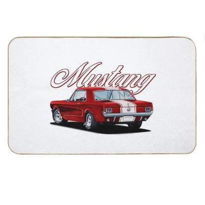 Classic Red Mustang Bath Mat