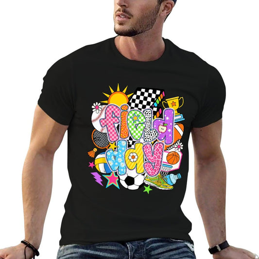 Field Day Fun Day Let The Games Begin Field Trip Teacher Kid  Summer-ready Fabric T-Shirt