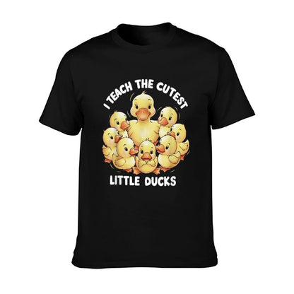 I Teach Cutest Little Ducks Kindergarten Era Teacher Gifts T-Shirt