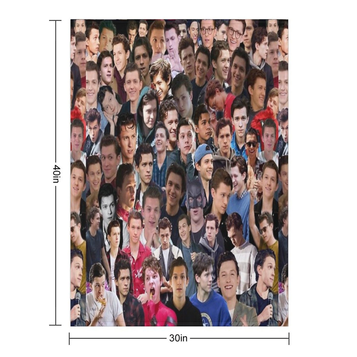 Tom Holland College Throw Blanket