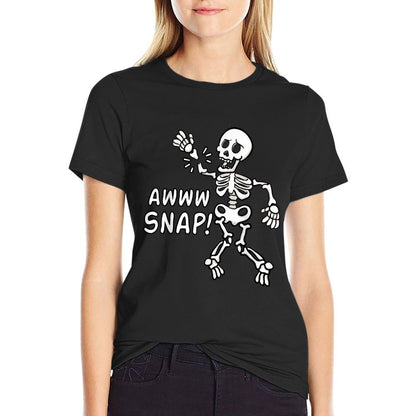 Aw Snap Broken Arm Skeleton Injury Wrist Surgery Recovery T-Shirt