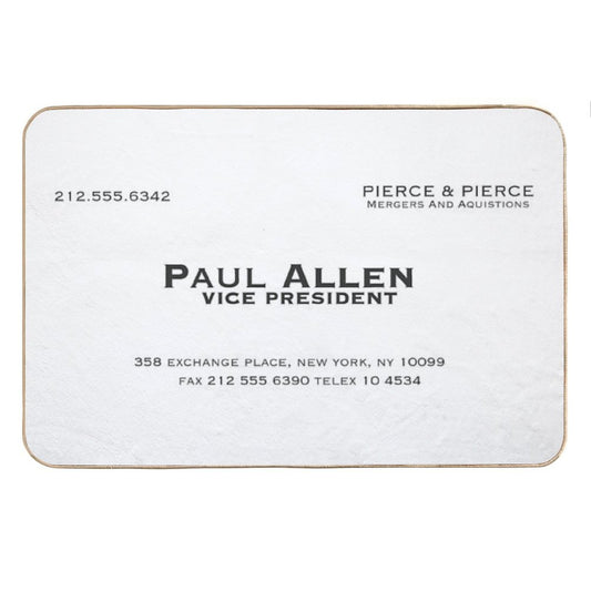 Paul Allen Business Card Bath Mat