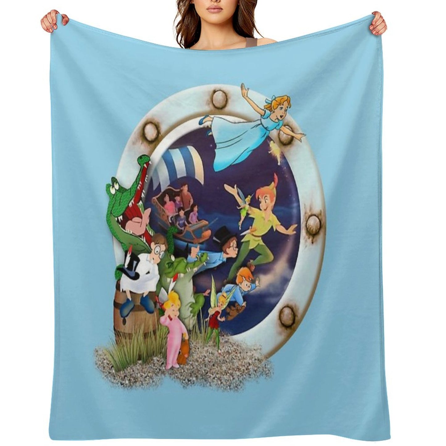 Peter Pan Wendy And The Boys Throw Blanket