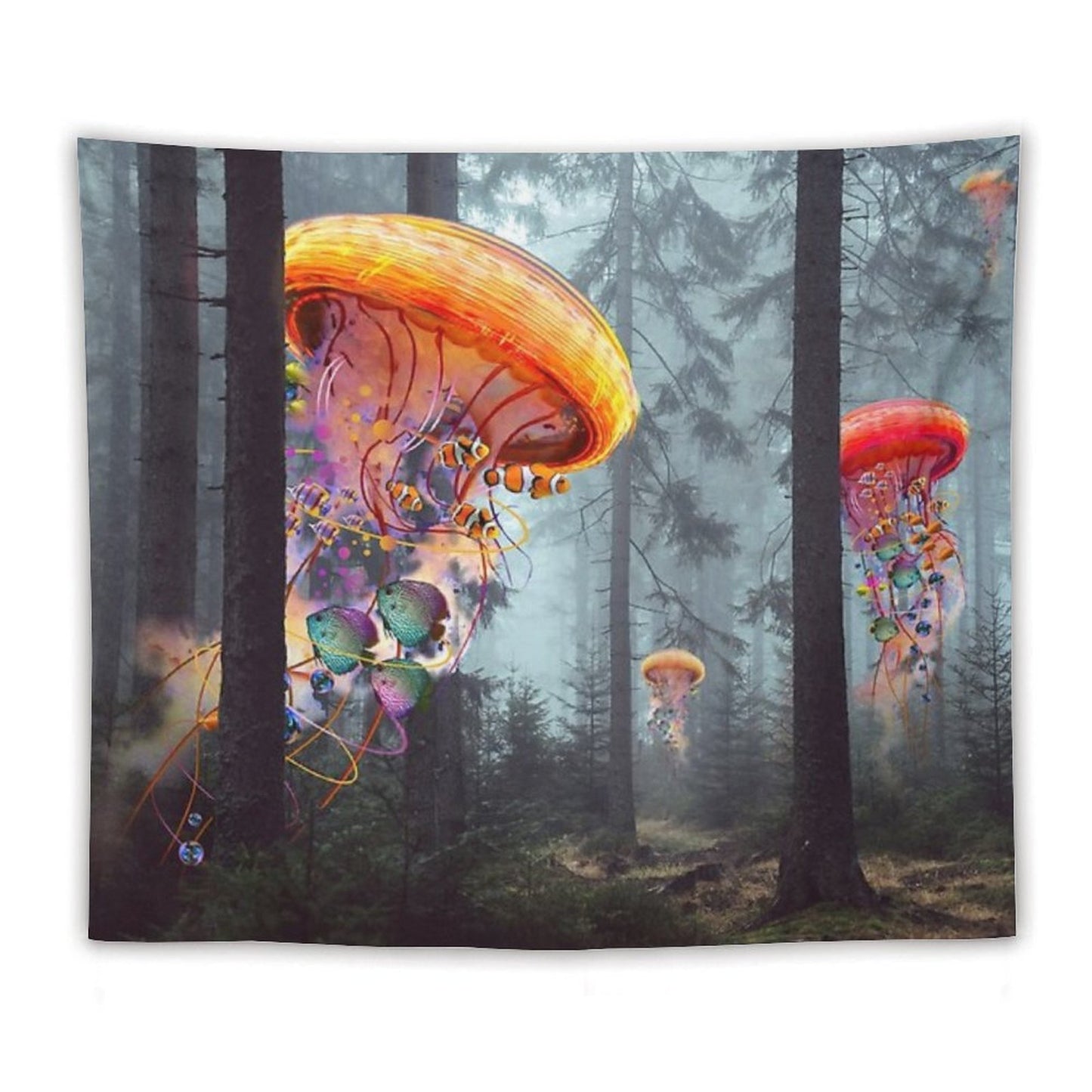 Forest of Jellyfish Worlds Tapestry