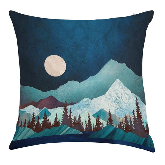 Moon Bay Linen Throw Pillow Cover