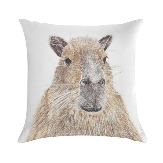 Capybara Soft High-Density Material Throw Pillow