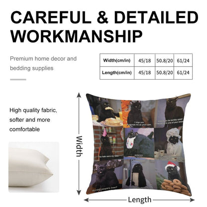 Musings of Salem Linen Throw Pillow Cover