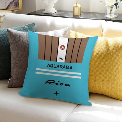 Riva Aquarama Yachting Lake Como Cannes Monaco Saint-Tropez Soft High-Density Material Throw Pillow