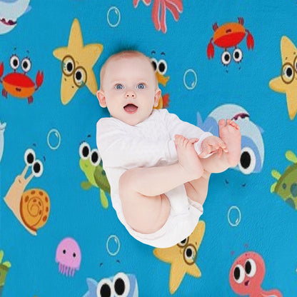 Finny The Shark Pattern 01 Throw Blanket