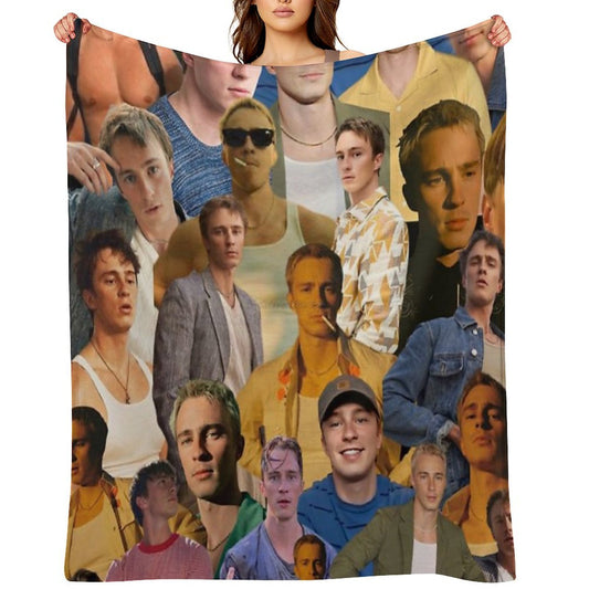 Drew Starkey Photo Collage Throw Blanket