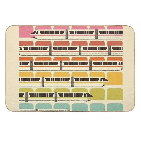 Retro WDW Monorail Bath Mat