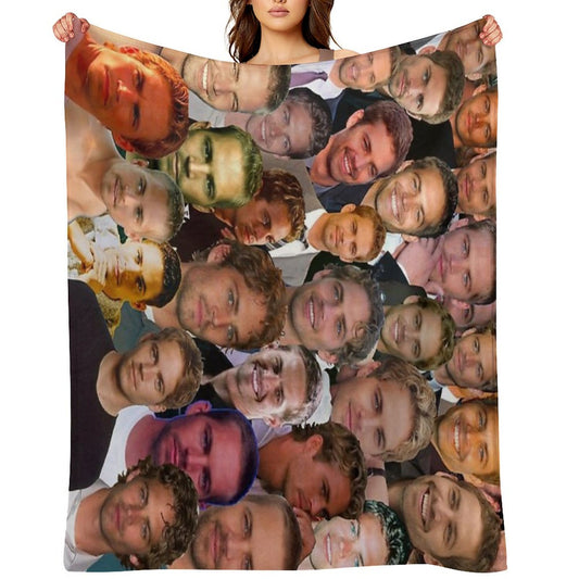 Paul Walker Photo Collage Throw Blanket