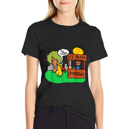 Ice Fresh Lemonade Got Any Grapes Duck Funny Gift T-Shirt