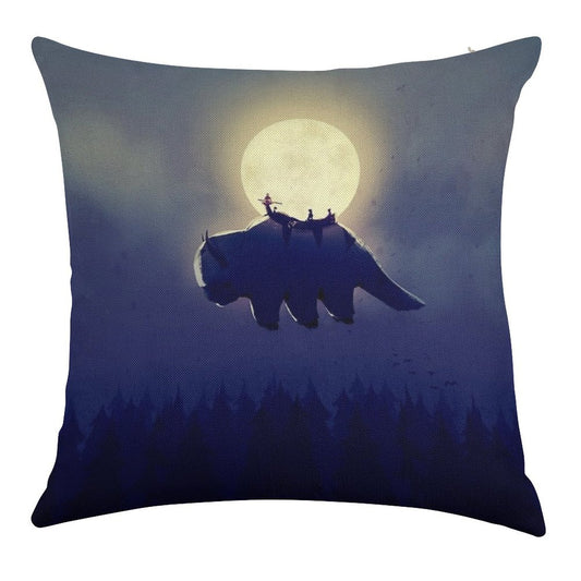 The End of All Things - Night Version Linen Throw Pillow Cover