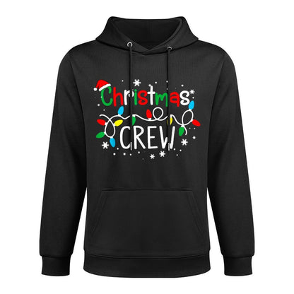 Christmas Crew Xmas PJ Christmas Family Matching Pajamas Medium-Weight Fabric Hoodie