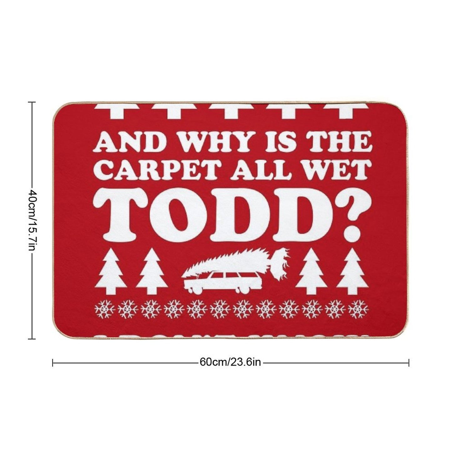 Soggy Christmas Bath Mat