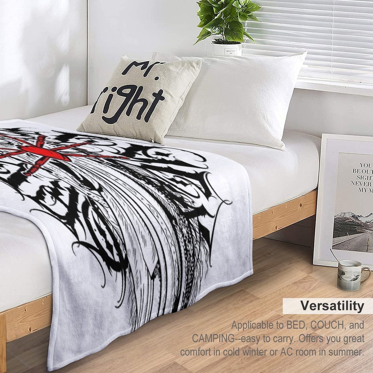 Maria Seven Swords Throw Blanket