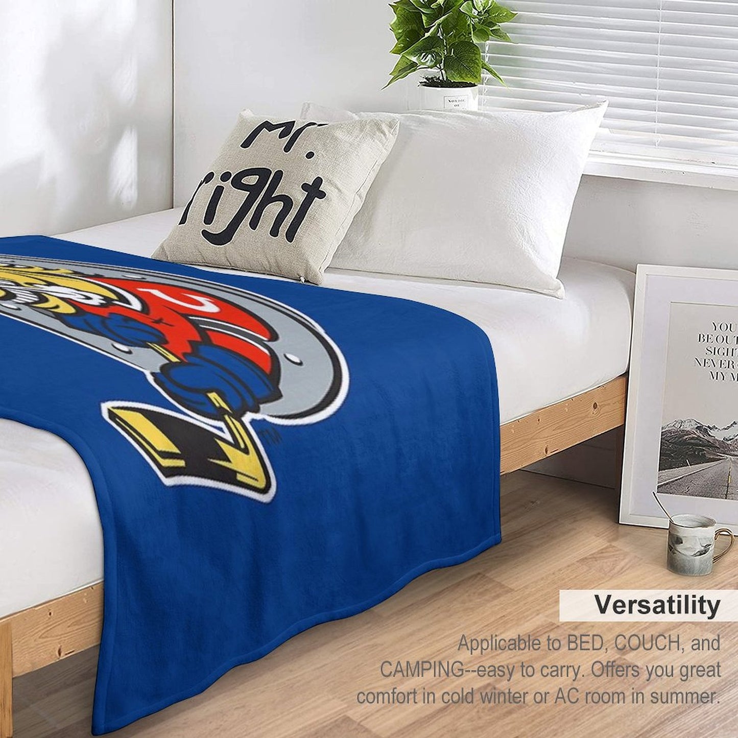 Barrie Colts Ontario Hockey Throw Blanket