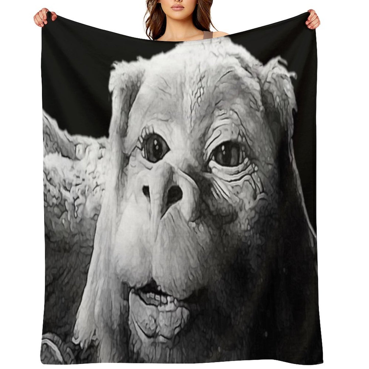 Falkor The Luck Dragon From The Neverending Story Design Throw Blanket