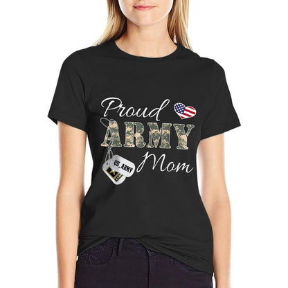 Proud Army Mom Army Graduation Gift Military Mom T-shirt T-Shirt