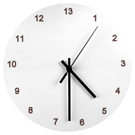 13 Hour Clock Face Wall Clock