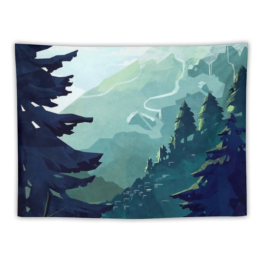 Canadian Mountain Tapestry