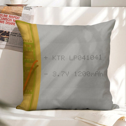 Lithium Polymer Battery Linen Throw Pillow Cover