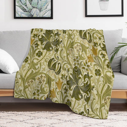 William Morris - Honeysucklea 'No,02. Throw Blanket