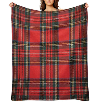 Royal Stewart Tartan Throw Blanket