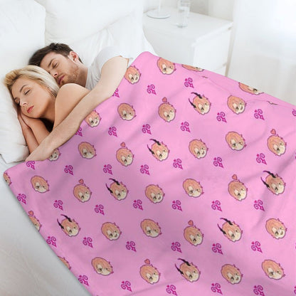 Obey Me - Asmo Pattern Throw Blanket