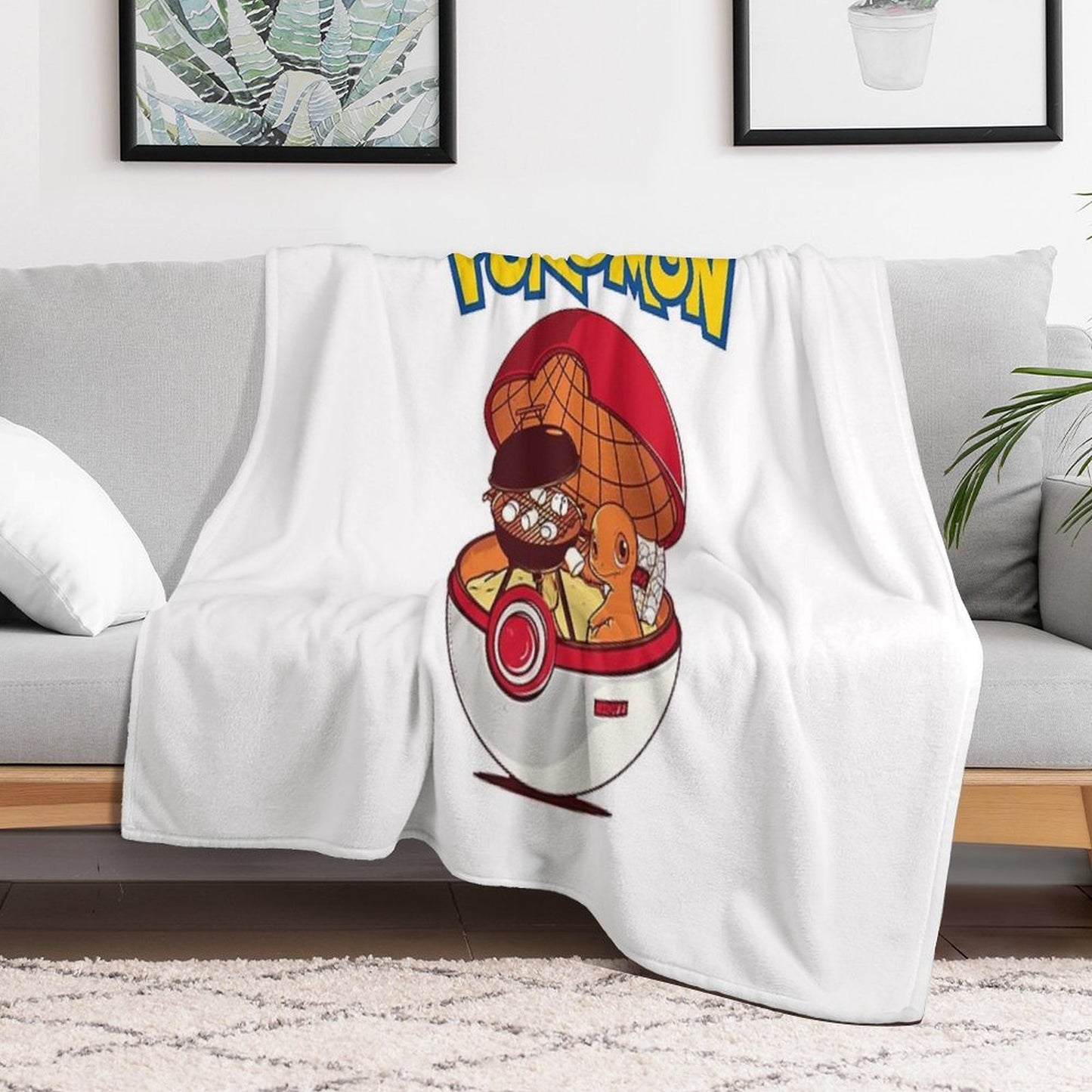 Red Ball Throw Blanket