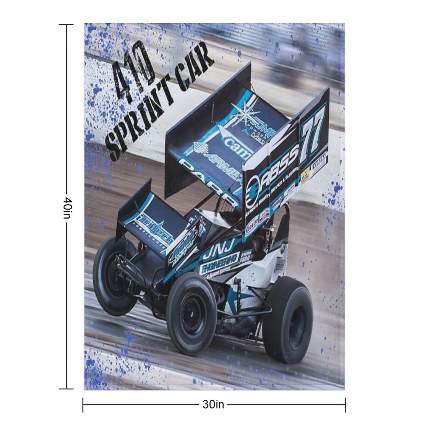 Big 410 Sprint Car Throw Blanket