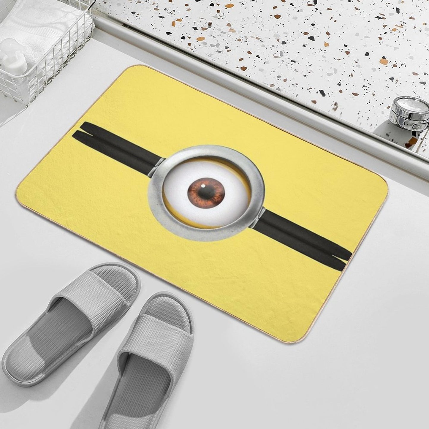 Minion Style Eye Bath Mat