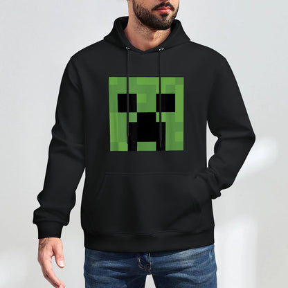 Minecraft Creeper Big Face Medium-Weight Fabric Hoodie