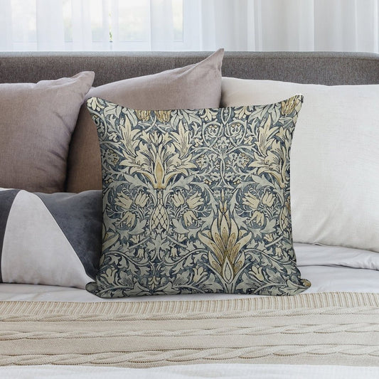 William Morris Snakeshead Pattern Soft Hidden Zipper Throw Pillow
