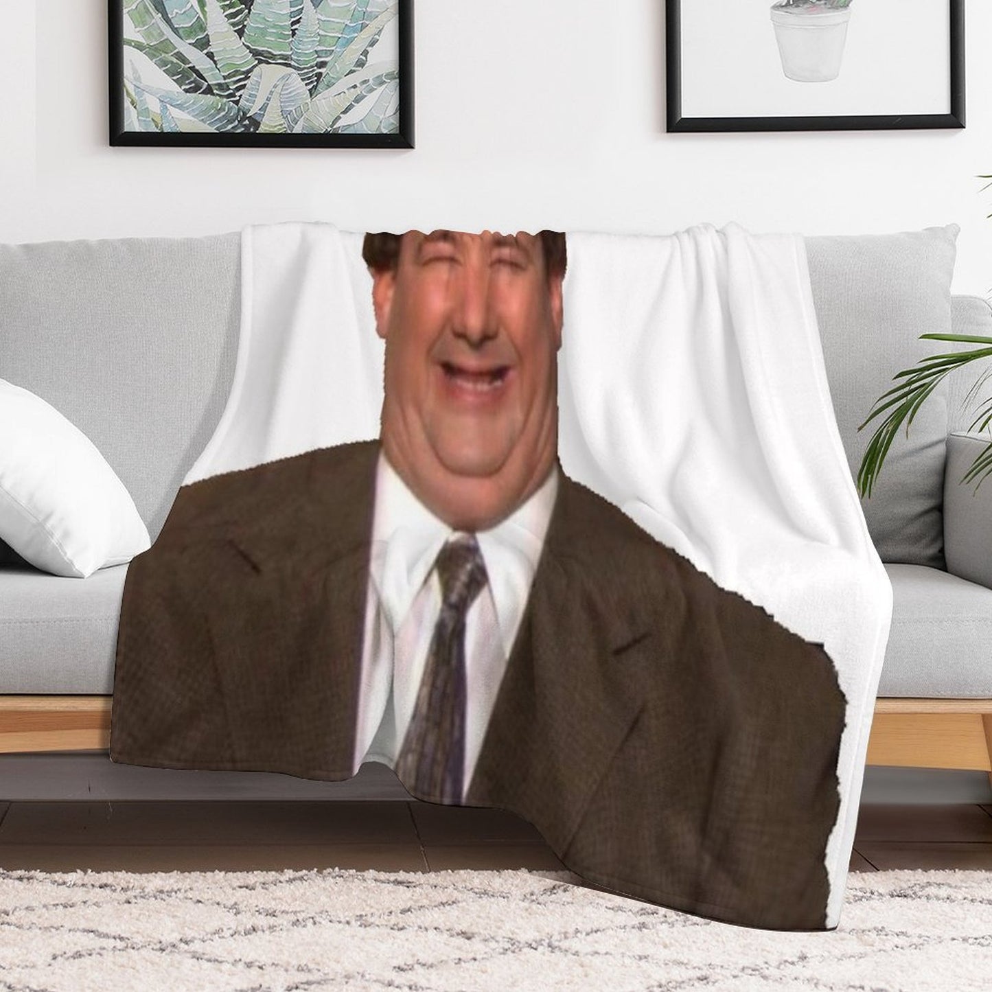 Kevin The Office Throw Blanket