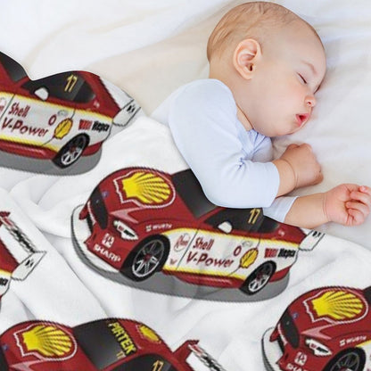 Scott McLaughlin 17 Ford Mustang 2019 Throw Blanket