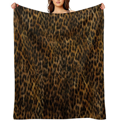 Cheetah Fur Texture Throw Blanket
