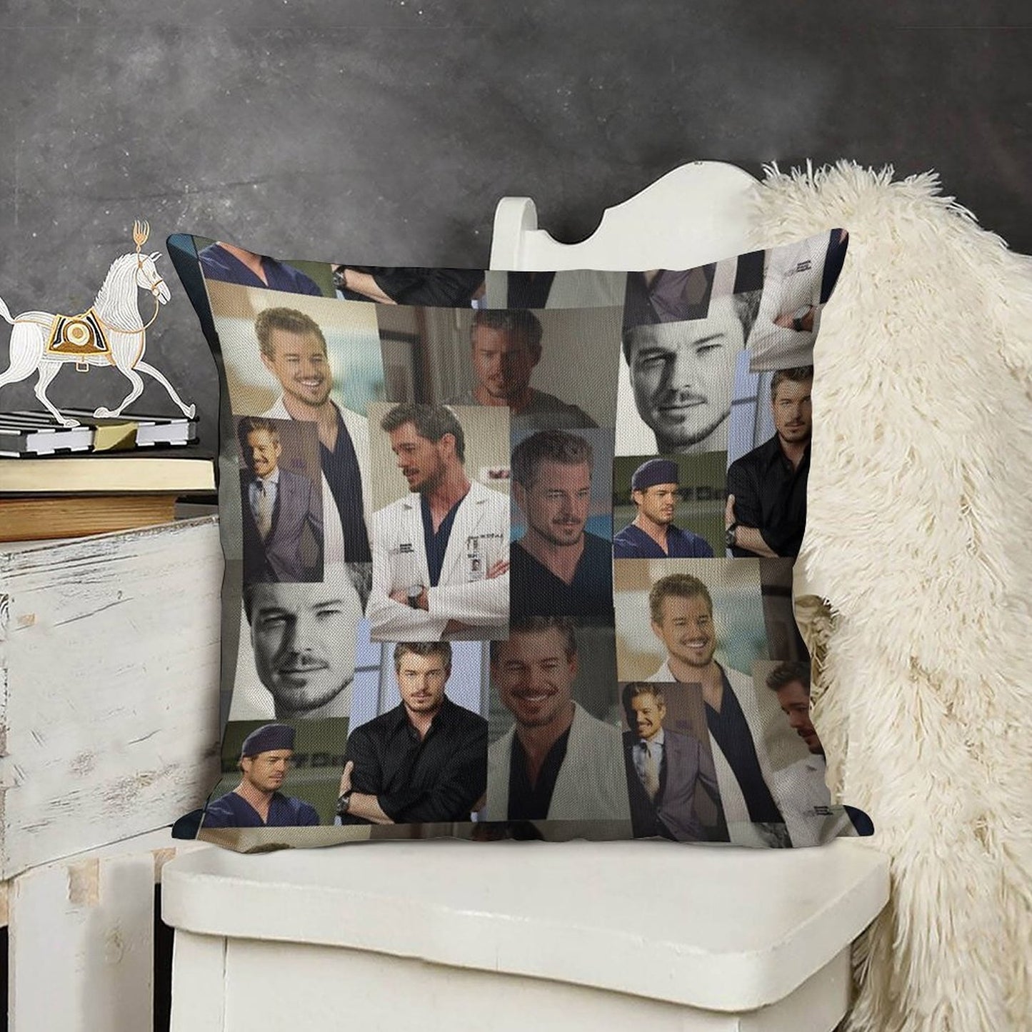 Mark Sloan Linen Throw Pillow Cover