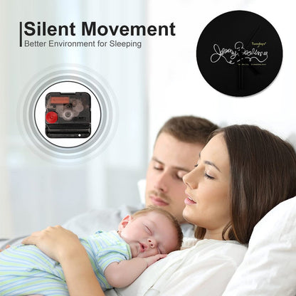 Jeremy Bearimy in White (with Notation) Wall Clock